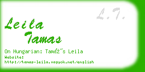 leila tamas business card